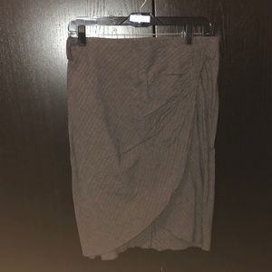 Grey Pencil Skirt